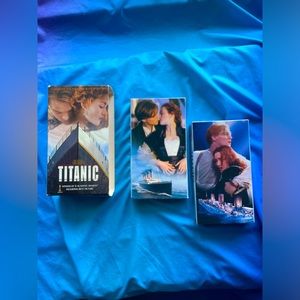 TITANIC VHS Video Drama Movie THX 2 Tape Box Set 1997 Academy Award EUC DiCaprio